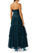 Maybelle Sequin Strapless Gown